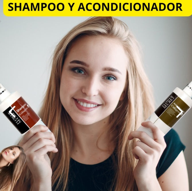"Shampoo con Colágeno Premium - Hidratación Profunda 500ml"